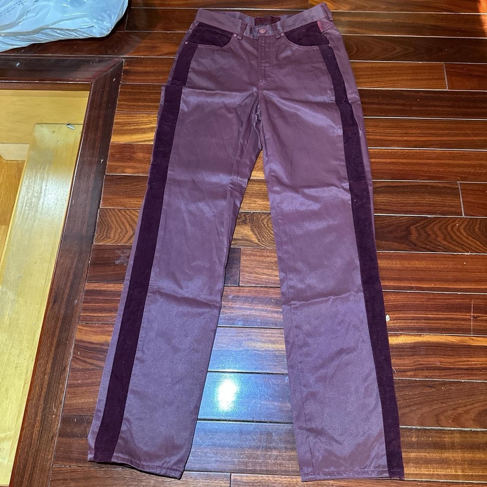 Vintage Y2K Versace burgundy pants 🇮🇹